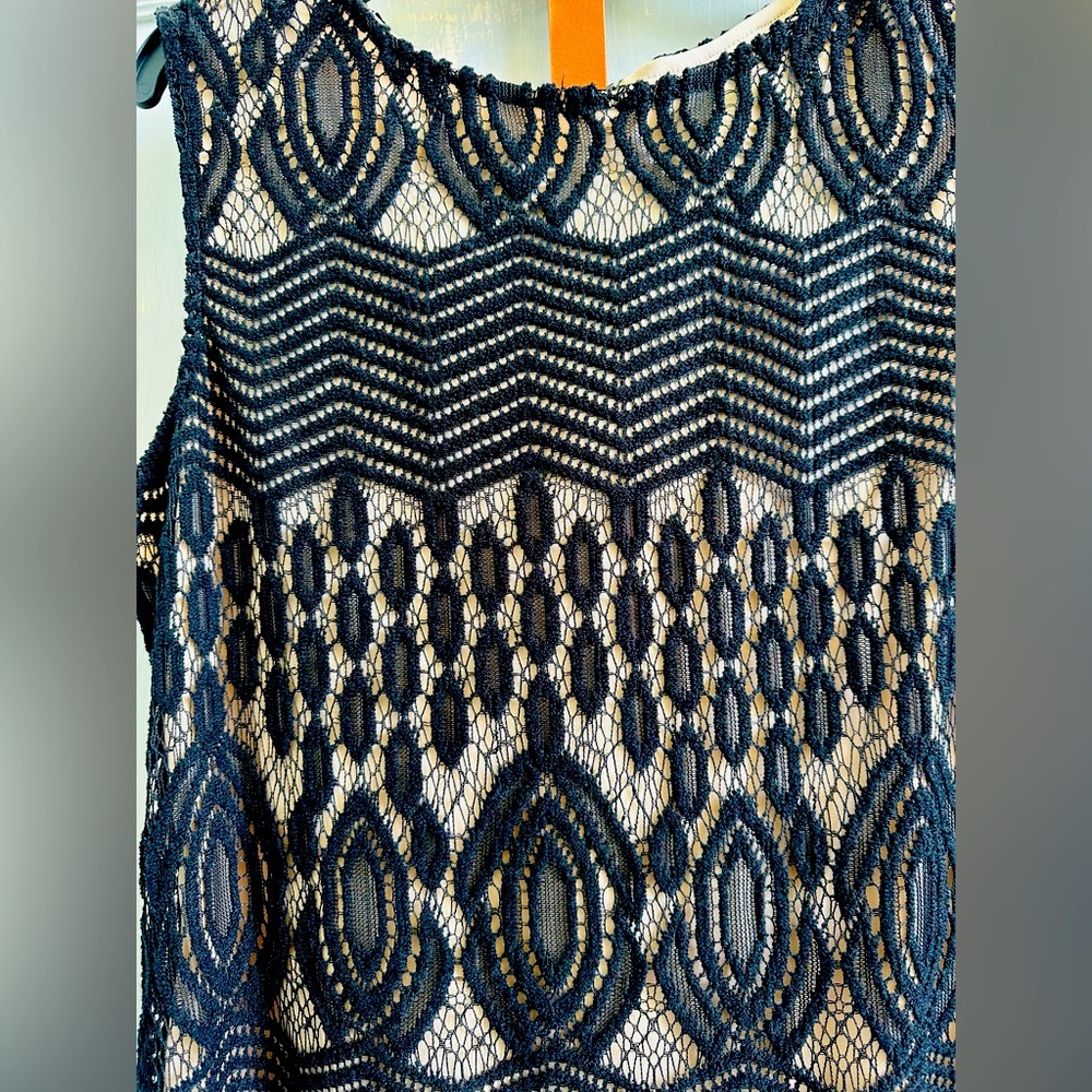 Black & Tan Cocktail Midi Dress - Picture 3 of 5